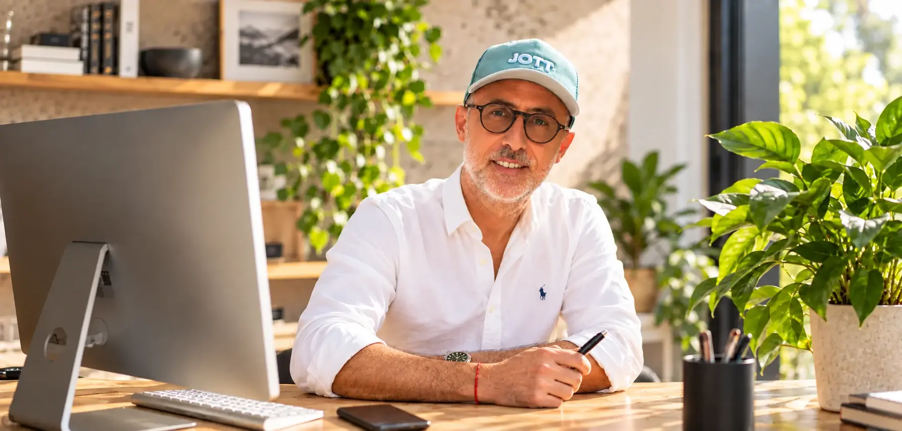 David Benhamou, gérant d'ADN PAPER, à son bureau