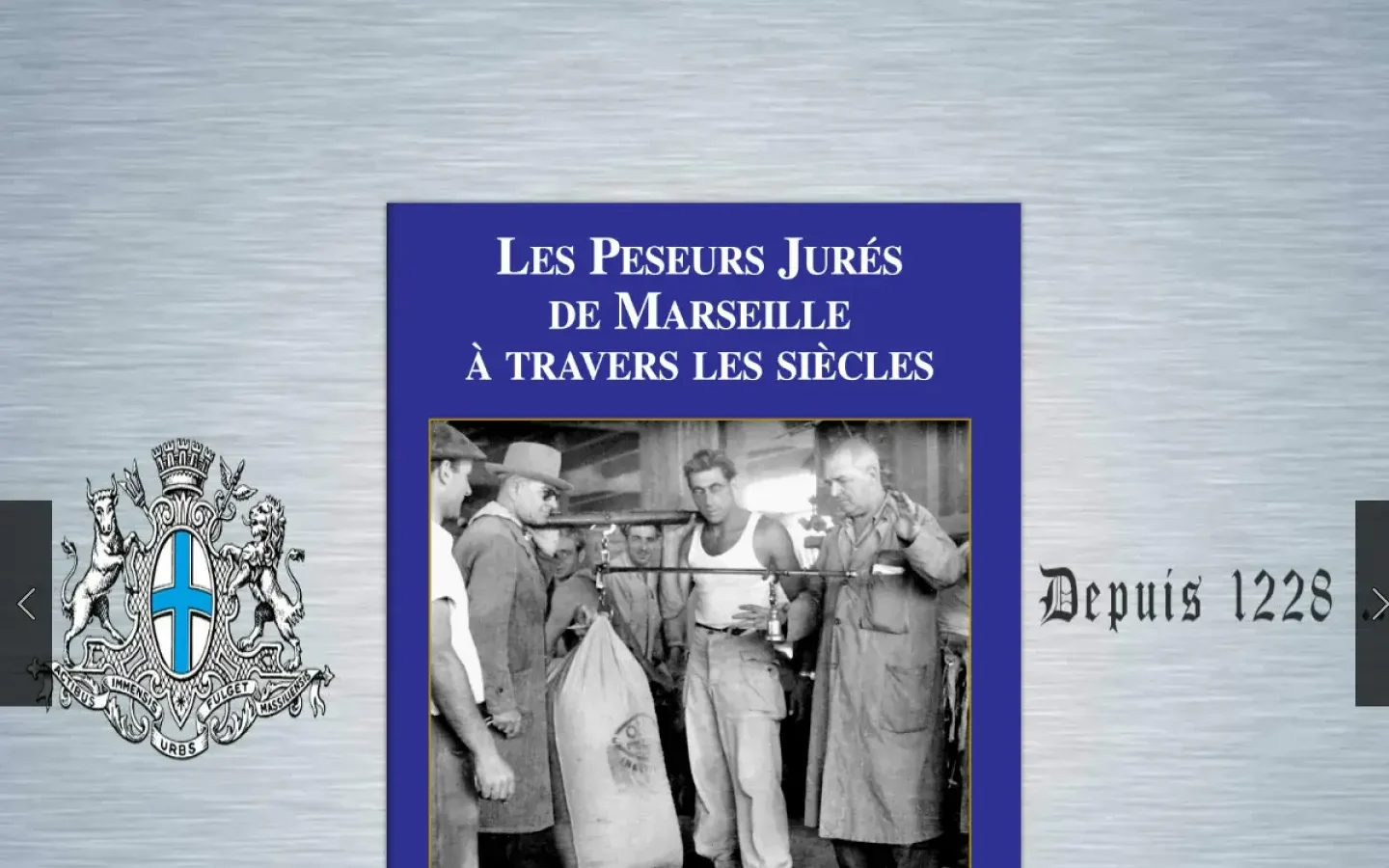Capture du site Amicale des anciens peseurs jurés de commerce de la ville de Marseille